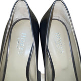 Hobbs Women’s Bronze Ruby Fringe Court Leather Square Toe Block Heel Size US7