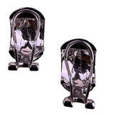 Lauren Ralph Lauren Silver Tone Womens Rhinestone Clip Earrings E-Z Comfort