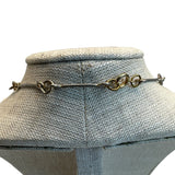 20 Herd Celluloid Elephants Dangling from Gold Tone Chain Necklace - 36in