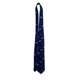 Smithsonian Mens Navy Silk/Poly Space Shuttle Tie Blue Starry NASA Design