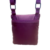Eddie Bauer Womens Purple Nylon Adjustable Strap Zippered Pockets Crossbody Bag