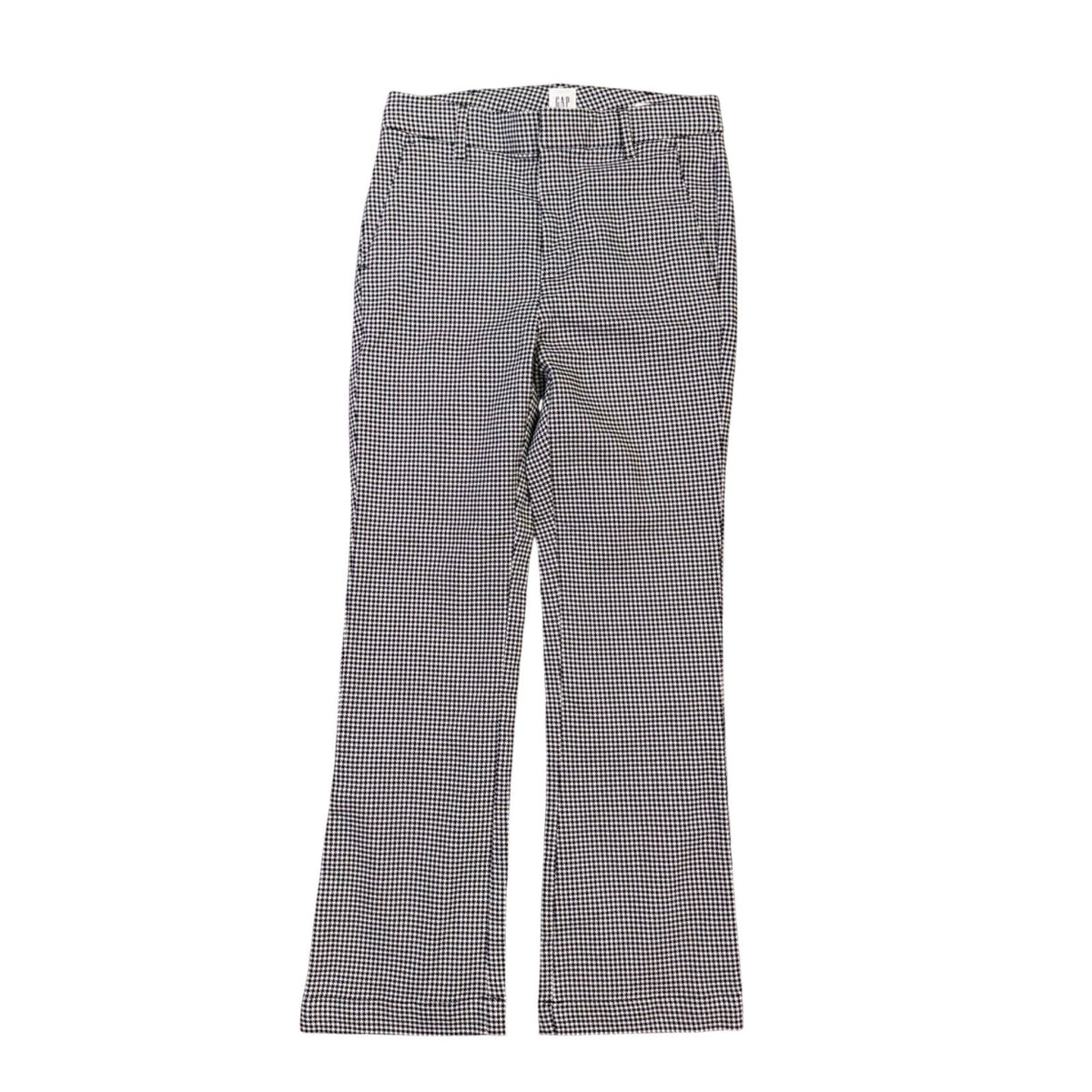 Gap Womens Black & White Houndstooth High-Rise Kick Fit & Stretch Pants Size 4