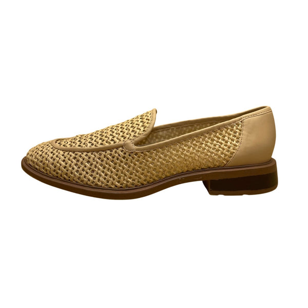 Sarto Women’s Natural  Woven Slip-On Loafer A-Eda 2 Shoes Size 9.5M