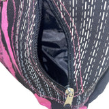 Disney Hannah Montana Pink & Black Tote Bag With Chain Detail & Buttons Graphic