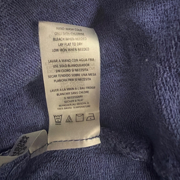 Karl Lagerfeld Paris Womens Navy Printed Long Sleeve Sweatshirt Size S
