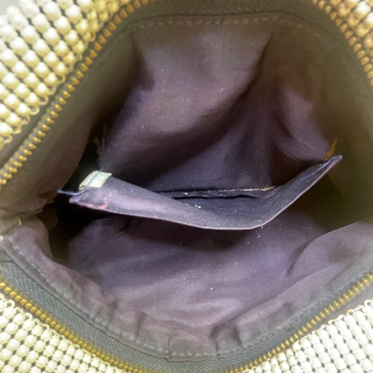 Whiting & Davis Made In USA Women’s White Mesh Vintage Evening Clutch Bag