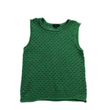 Sanctuary Womens Green Crochet Cotton Sleeveless Top Stylish Shirt Sz M