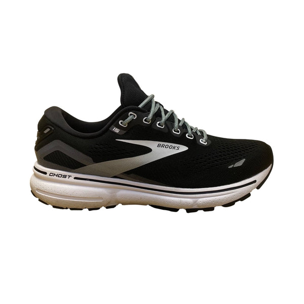Brooks Men's Black & White Mesh Ghost 15 Cushioned Running Shoes Size 8.5