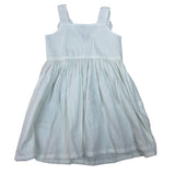 Walk Walk White Sleeveless Dress With Elephant Appliqué & Button Details Sz 3