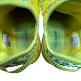 Adidas Yellow Text Print Comfort Primeknit Sport NMD R1 Sneakers Size 5