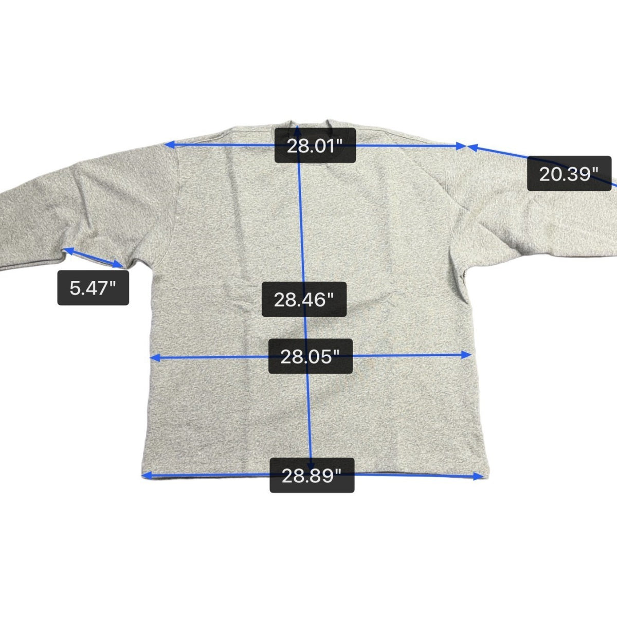 Fear Of God Essentials Mens Gray Crewneck Sweatshirt Logo Pullover Casual Size L