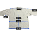 Fear Of God Essentials Mens Gray Crewneck Sweatshirt Logo Pullover Casual Size L