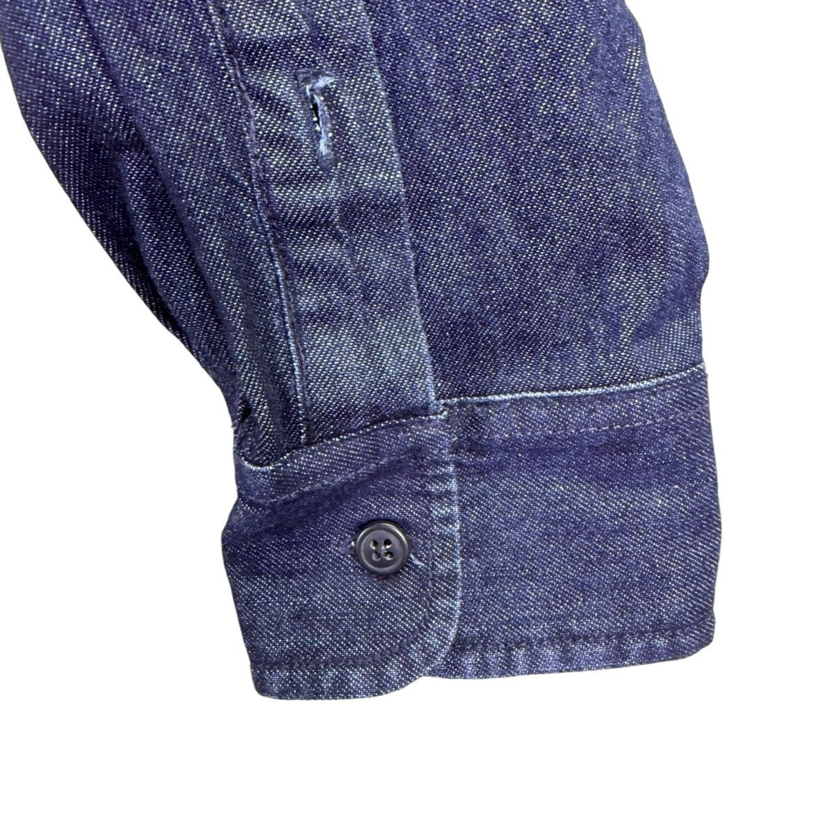 Lucky Brand Dark Wash Denim Mens Button-Up Long Sleeve Shirt Size S