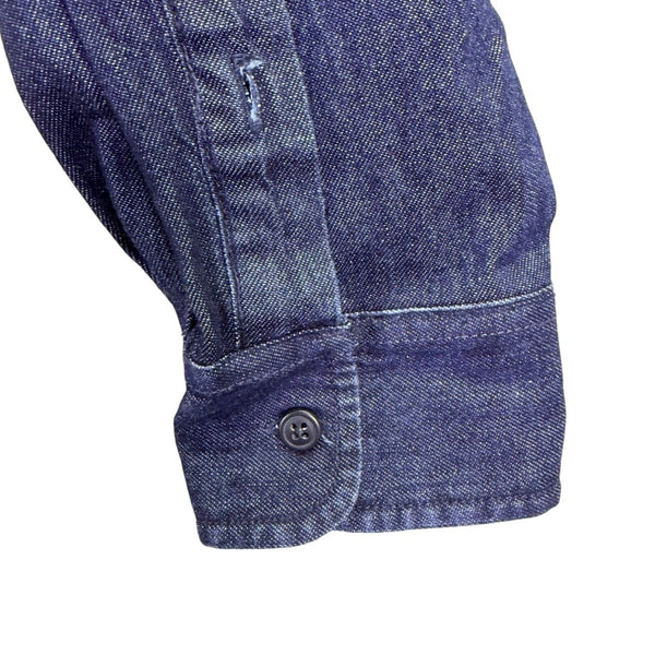 Lucky Brand Dark Wash Denim Mens Button-Up Long Sleeve Shirt Size S