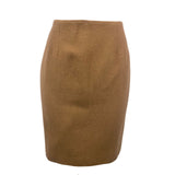David N Womens Camel 100% Camelhair Knee Length Skirt Made In Romania Size 10