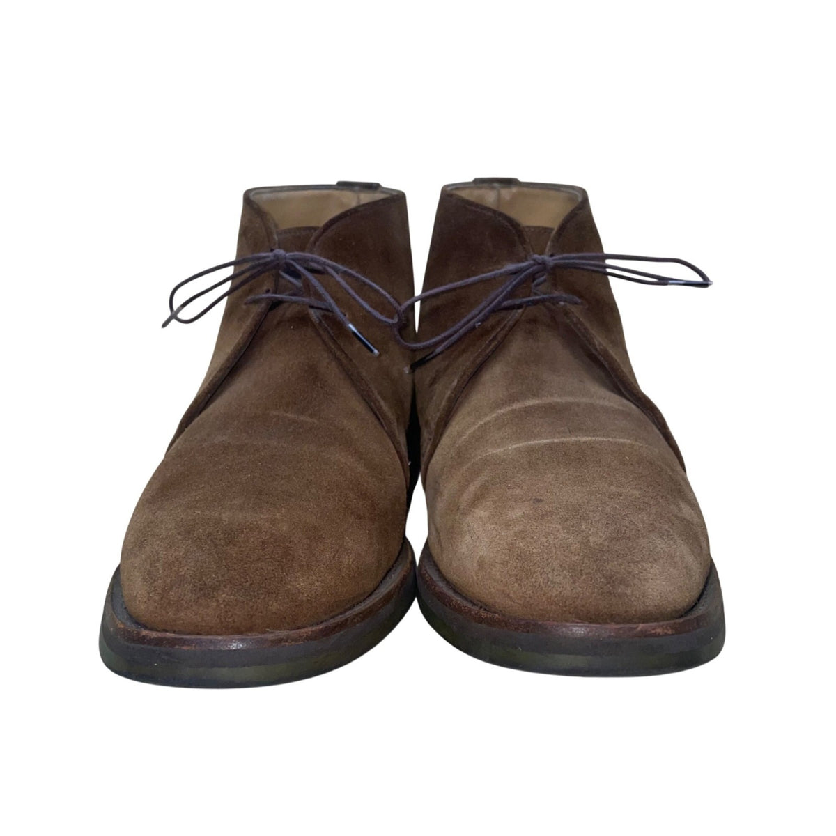 Peal & Co England Men’s Brown Suede Leather Lace-Up Ankle Boots Size 9