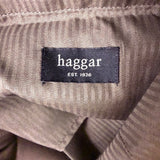 Haggar Mens Brown Pants Classic Fit Flat Front Sz 36W X 30L - New