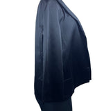 Eileen Fisher Womens Black Jacket XS Satin Finish New