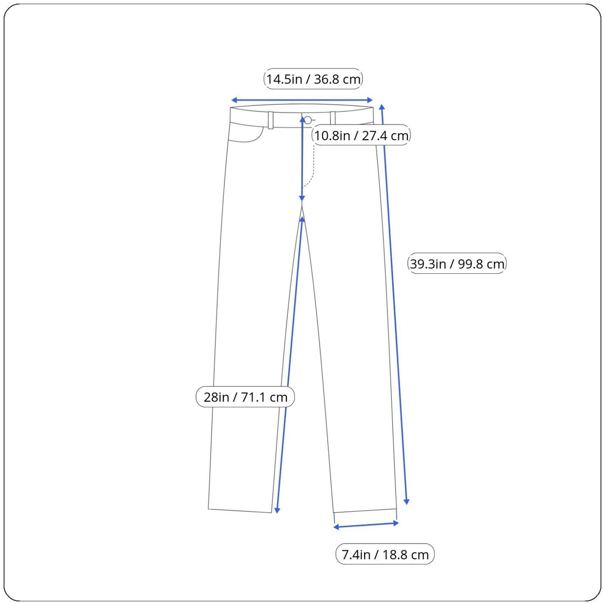 Lee Womens Dark Wash Denim Straight Leg Pants Classic Fit Mid-Rise Size 10 M