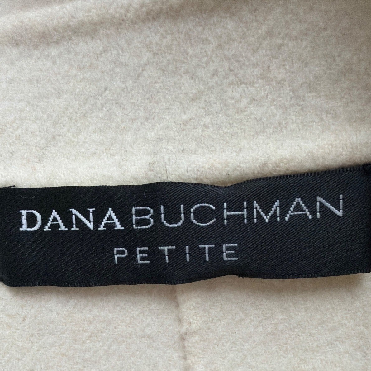 Dana Buchman Womens Cream & Black Blazer Petite Size 6