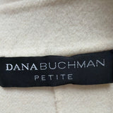 Dana Buchman Womens Cream & Black Blazer Petite Size 6