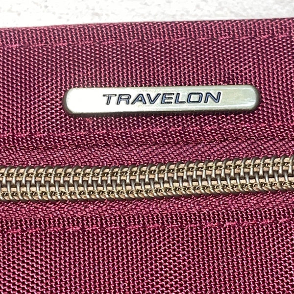 Travelon Women’s Red RFID Blocking Wristlet Wallet With Zippered Pocket