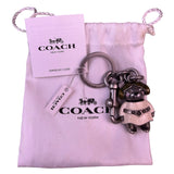 Coach X Star Wars Silver Tone Princess Leia Bear Keychain Charm With Pouch