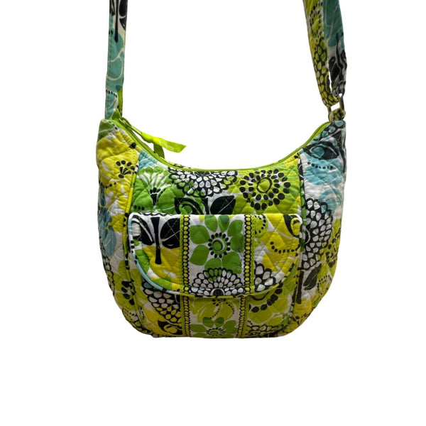 Vera Bradley Women’s Multicolor Quilted Floral Adjustable Strap Crossbody Bag