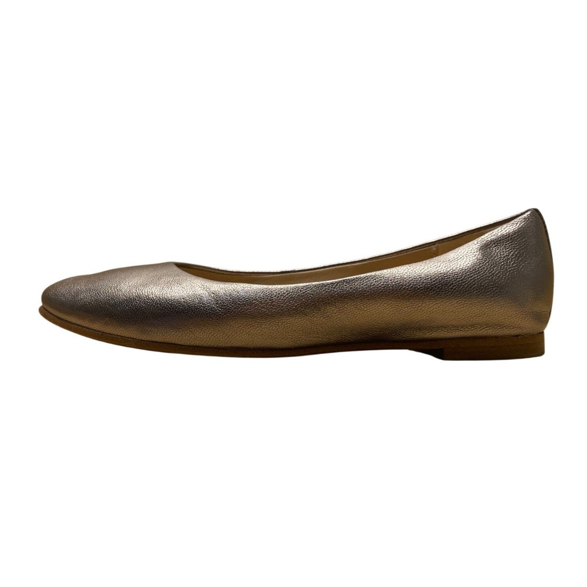 Clarks Women’s Metallic Bronze Leather Cushioned Insole Ballet Flats Size 8