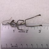 Mexican Sterling Silver Earrings Figural Abstract Design Handcrafted 925