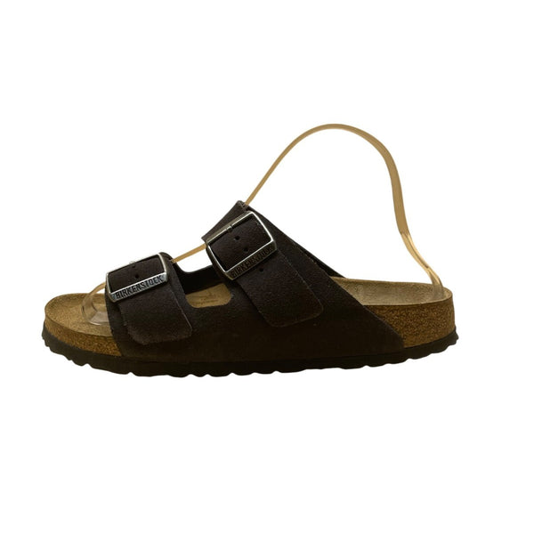 Birkenstock Women’s Gray Suede Adjustable Strap Soft Arizona Sandals Size  L8/M6