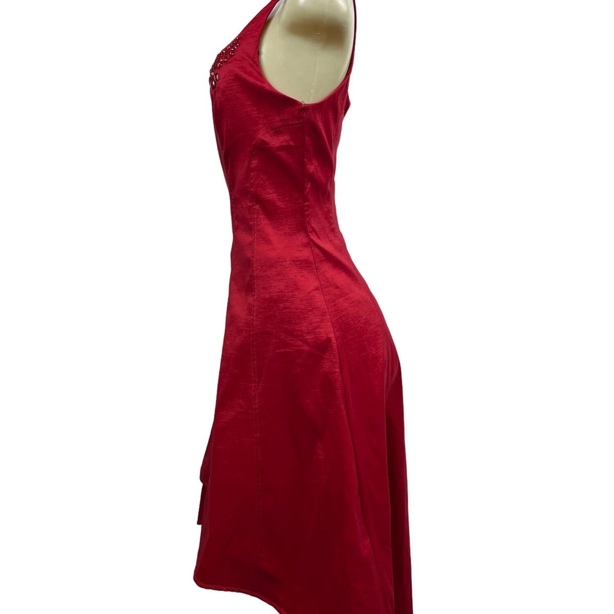 Nicole Hiller New York Women's Red High-low D Snack Dress Sz 10 (EU 44) - NWT