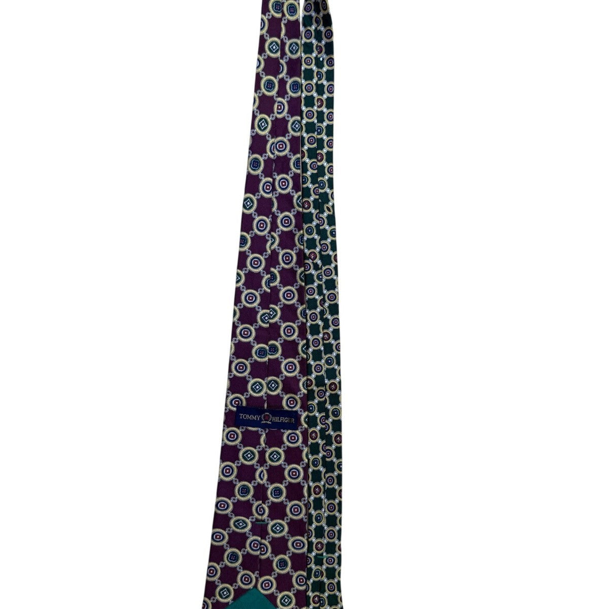 Tommy Hilfiger Mens Multi-Color 100% Italian Silk Patterned Ties