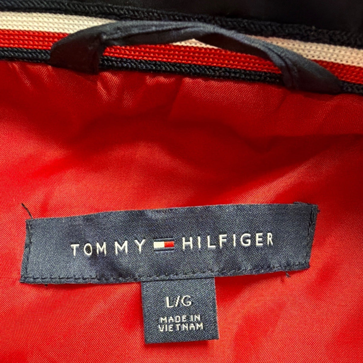 Tommy Hilfiger Womens Navy Quilted Puffer Vest Lightweight Zippered Sz L
