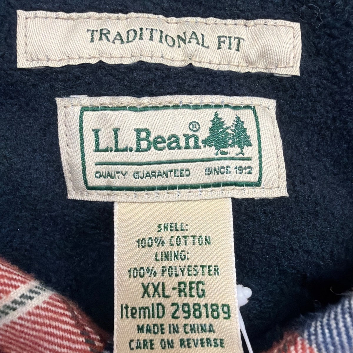 L.L. Bean Mens Russet Plaid Flannel Shirt Reg Traditional Fit Sz XXL