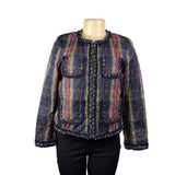 J.Crew Womens Multicolor Quilted Plaid Jacket Stylish & Lightweight Size 6