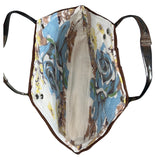 Handcrafted Women's Brown Silverware Crafty Art Handle Handbag Sz M