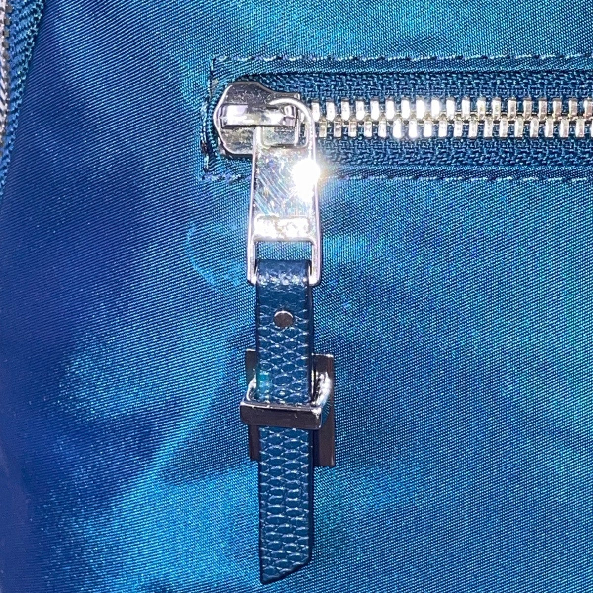 Tumi Women’s Blue Nylon With Multiple Zipper Pockets Adjustable Straps Backpack