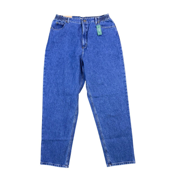 L.L.Bean Womens Blue Denim Jeans Original Fit With Relaxed Style Size 18