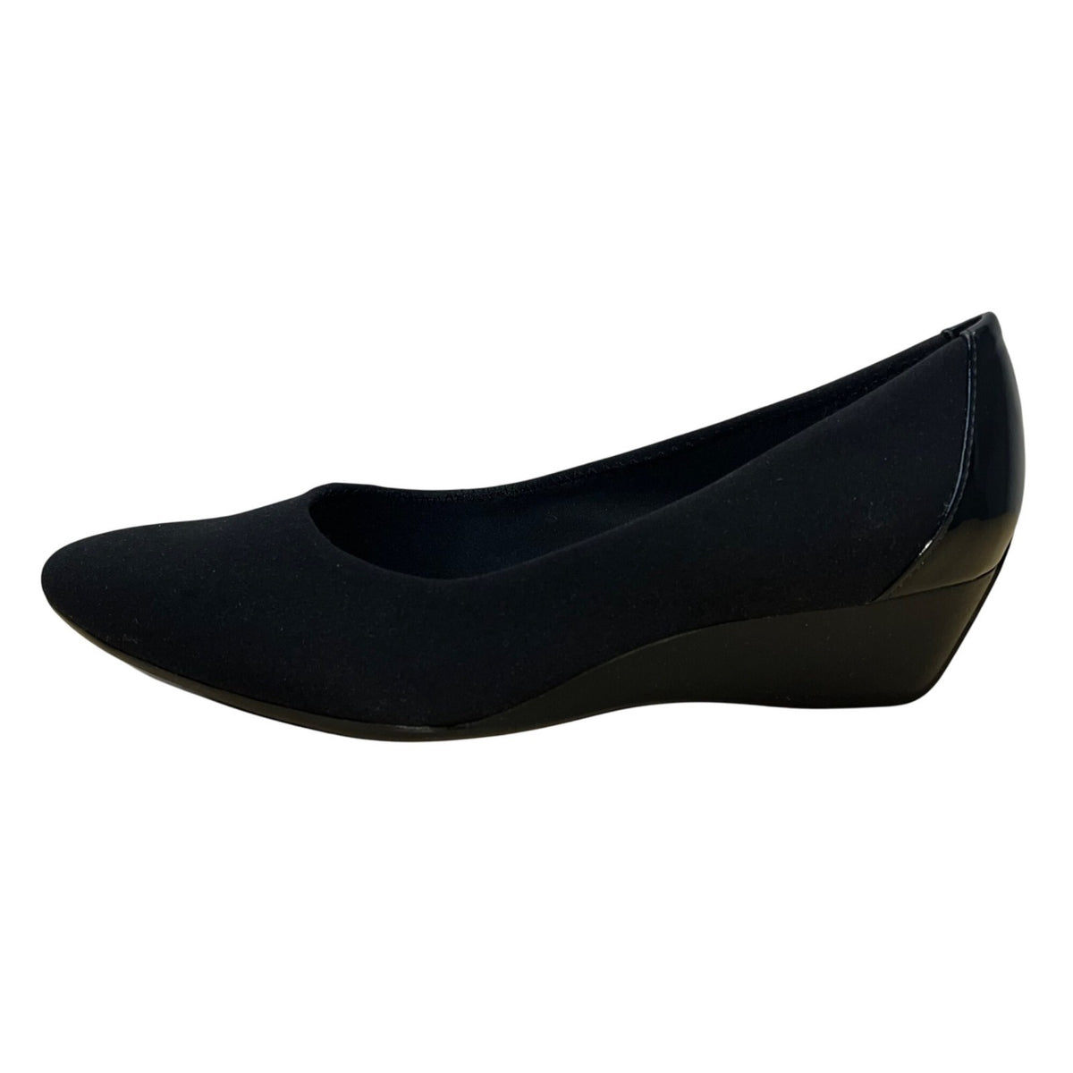 Circa Joan & David Women’s Black Fabric Upper Wedge Pumps Size 7M