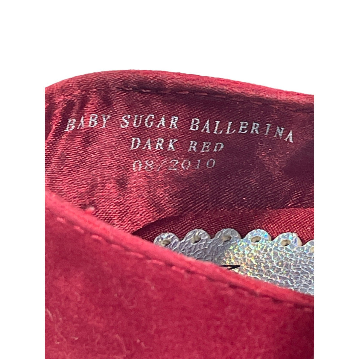 Stuart Witzman Baby Toddlers Sugar Ballerina Burgundy Shoes Sz 2