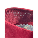 Stuart Witzman Baby Toddlers Sugar Ballerina Burgundy Shoes Sz 2