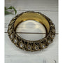 Antique Gold Tone with Rhinestone Bangle Bracelet