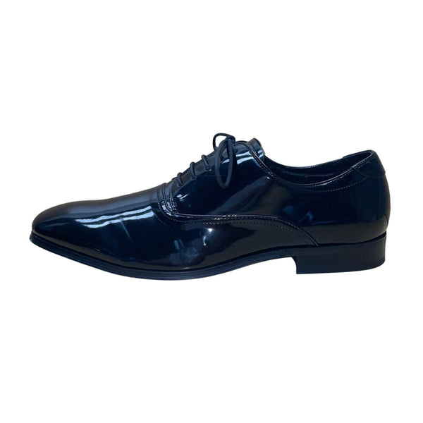 Joseph Abboud Men’s Black Patent Leather Soiree Lace-Up Dress Shoes Size 11.5D