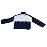 Columbia Womens Navy & White Half-Zip Fleece Pullover Warm Layer Sz L