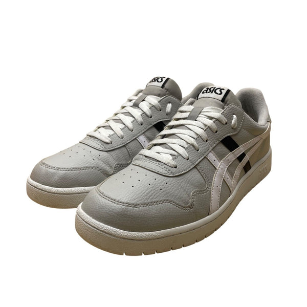 Asics Men’s Gray & White Leather Lace Up Logo Accent  Athletic Sneakers Size 13