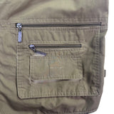 Olympina Mens Olive Green Multi-Pocket Outdoor Fishing Utility Vest Size M