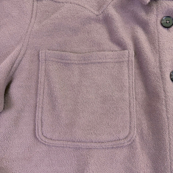 Maurices Womens Mauve Polyester Button-Up Shirt Oversized Relaxed Fit Size 2X