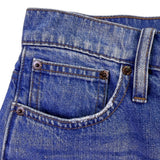 J. Crew Womens Blue Cotton Denim Mini Skirt Frayed Hem Casual Petite 25P