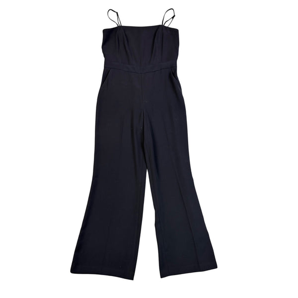 Banana Republic Womens Black Jumpsuit Spaghetti Straps Formal Wide-Leg Size 10
